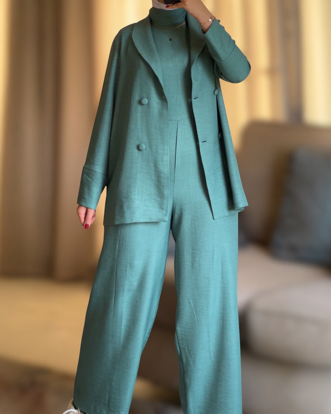 Daleila set ( Blazer + jumpsuit)