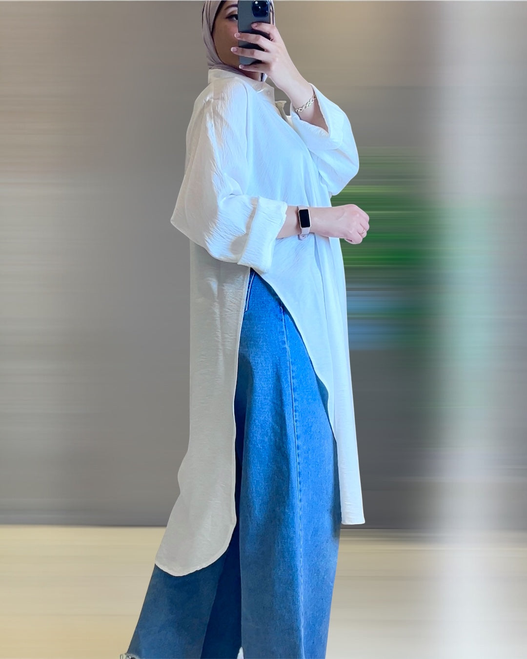 Everyday summer colorful modest shirt