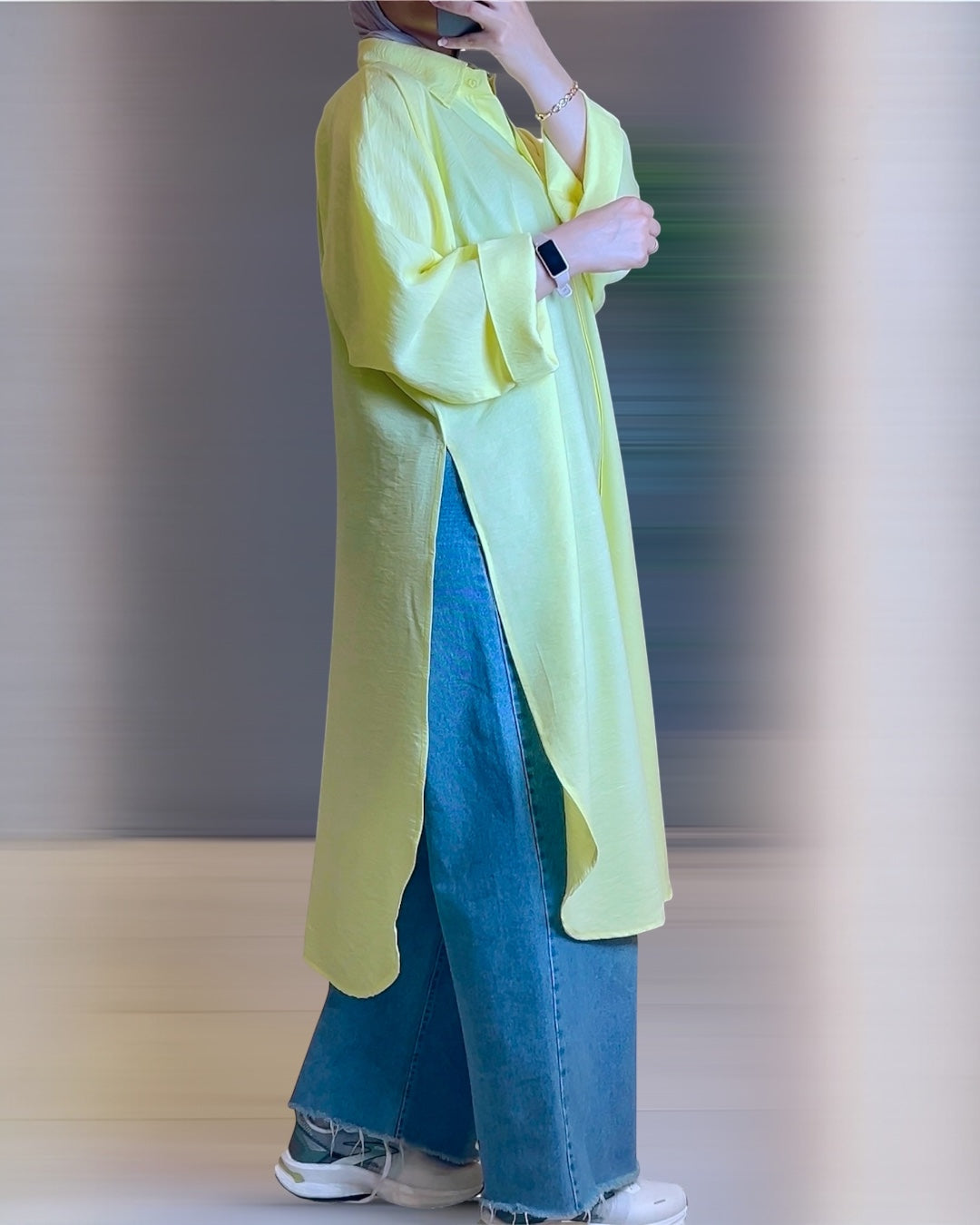 Everyday summer colorful modest shirt