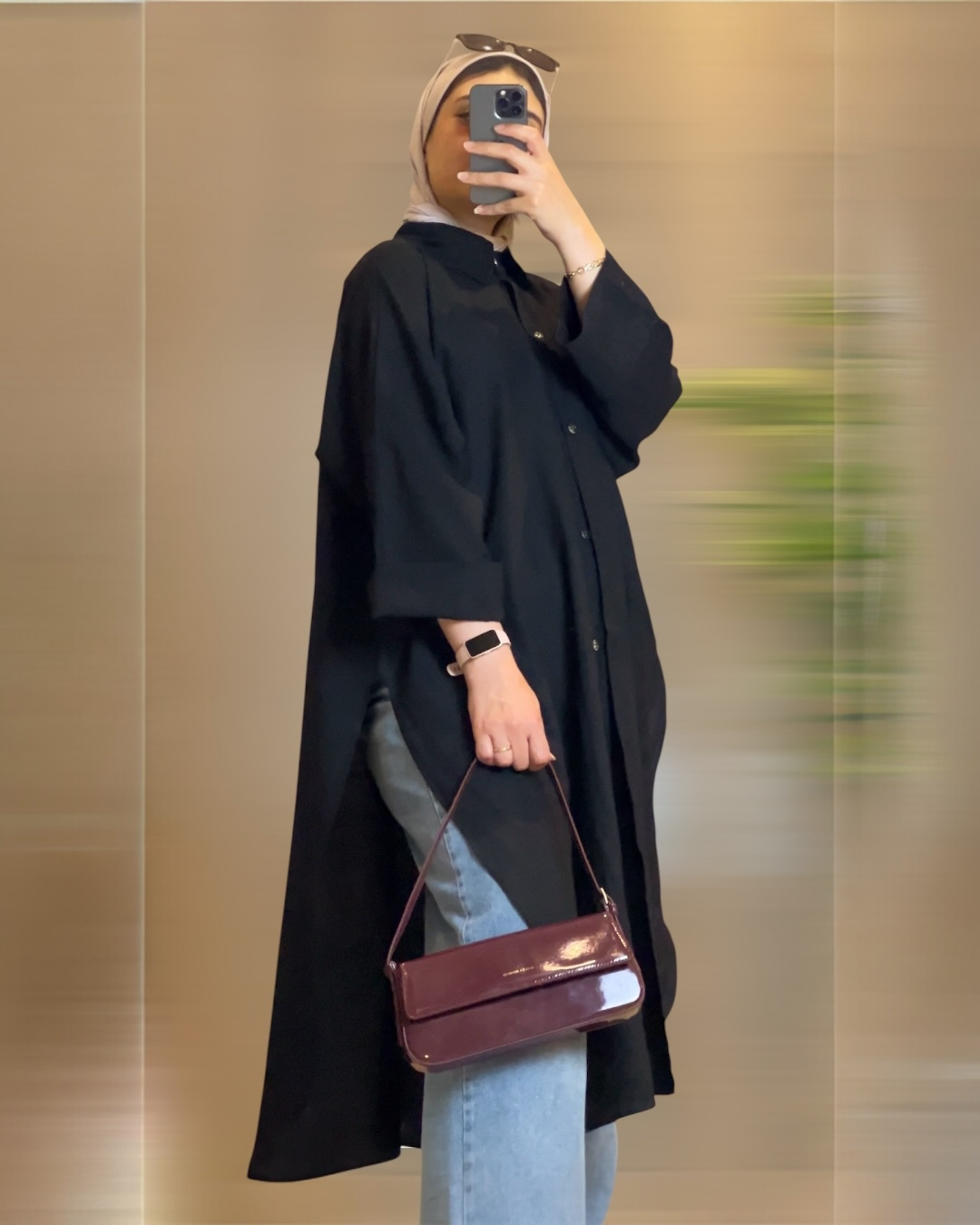 Everyday summer colorful modest shirt