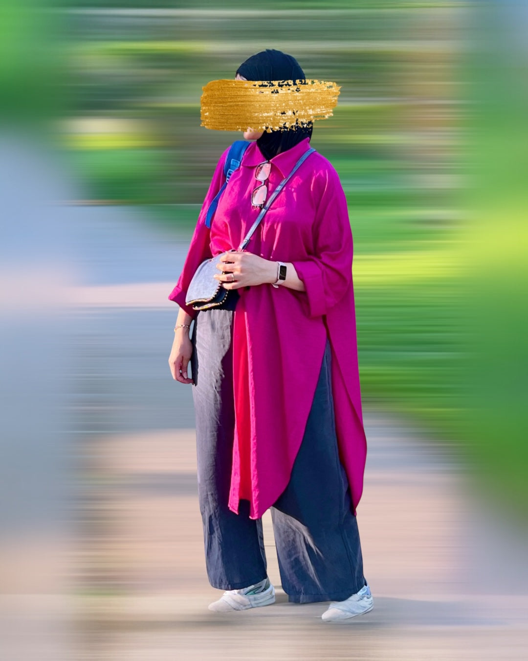 Everyday summer colorful modest shirt