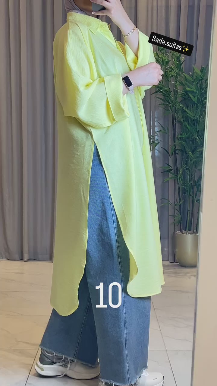 Everyday summer colorful modest shirt